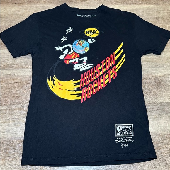 Travis Scott Men’s Mitchell & Ness Houston Rockets Hardwood‎ Classics Sz Small - Picture 1 of 3